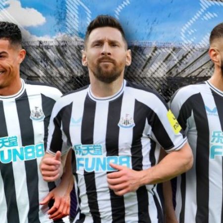 Khả năng Newcastle sẽ hội tụ Messi, Ronaldo và Benzem